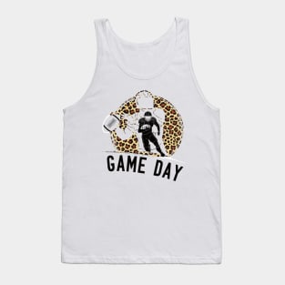 Game Day Football Leopard Funny Football fans gift Tank Top